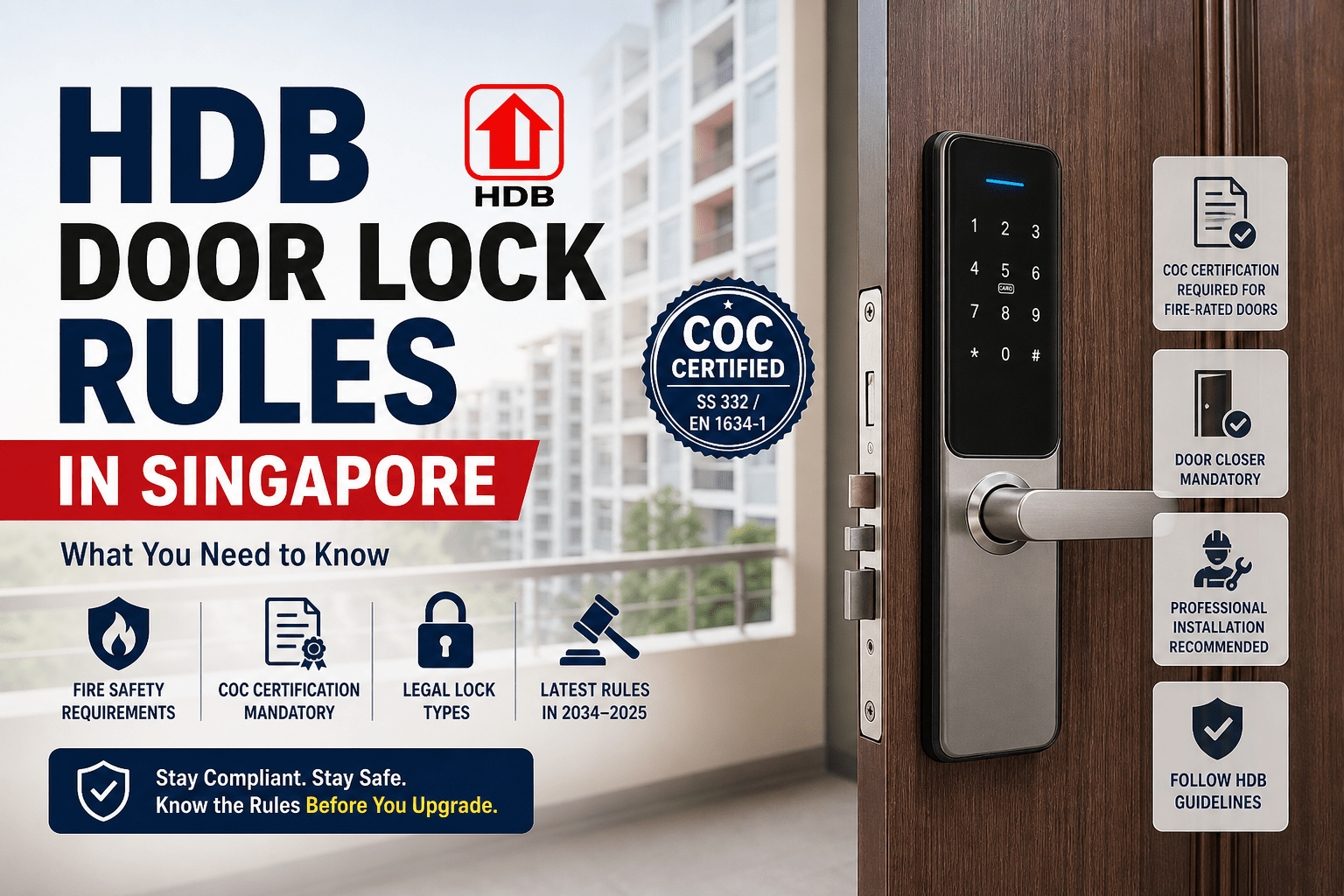 HDB Door Lock Rules in Singapore